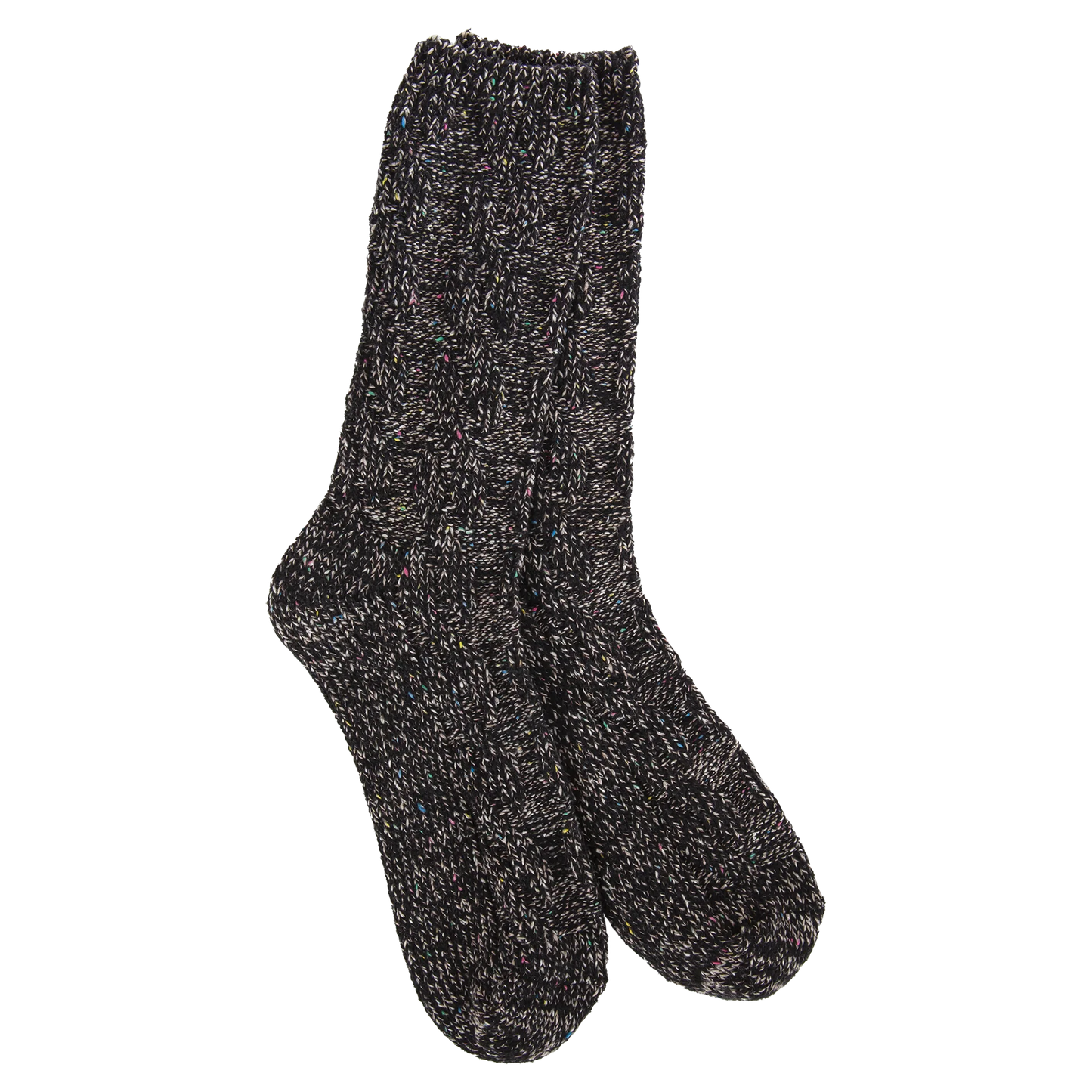 Ragg Crew Black Confetti Women Socks