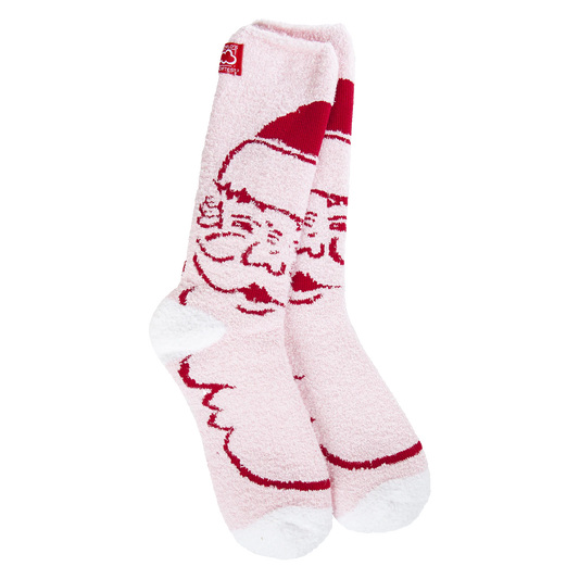 santa socks (pink)