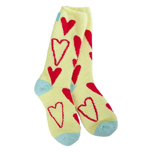 Red hearts Holiday Valentine Cozy Crew