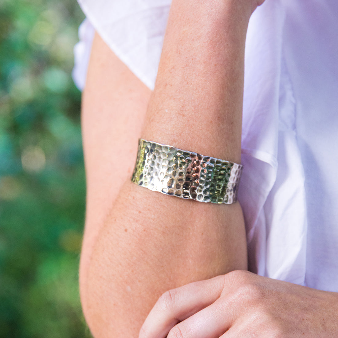 Antique Silver Cuff Adjustable Bracelet