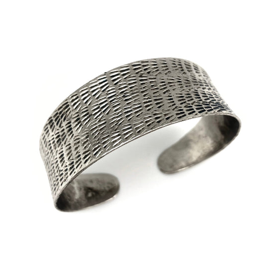 Antique Silver Cuff Adjustable Bracelet