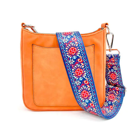 Orange Suede Ashley Crossbody