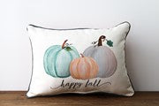 Pumpkin Trio Happy Fall Pillow