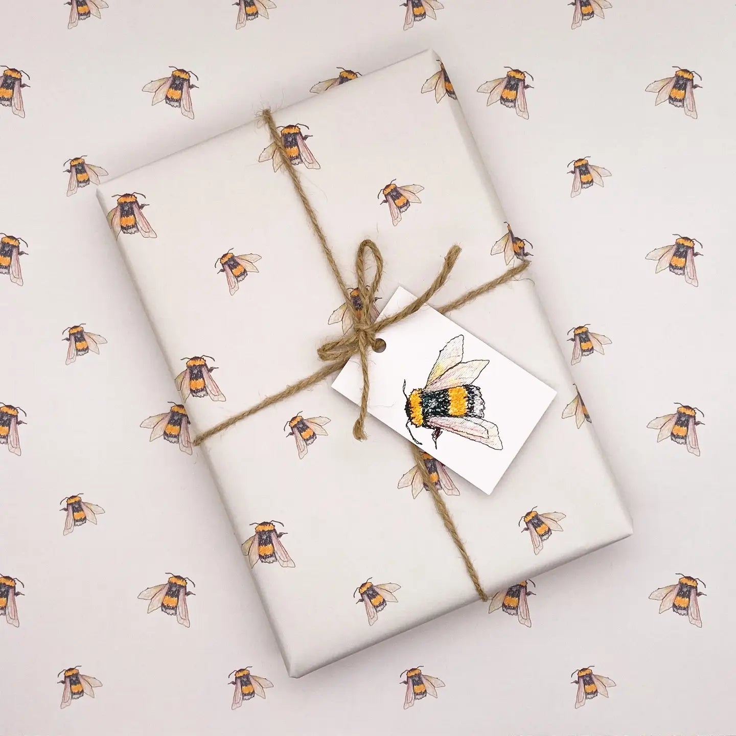 bee wrapping paper