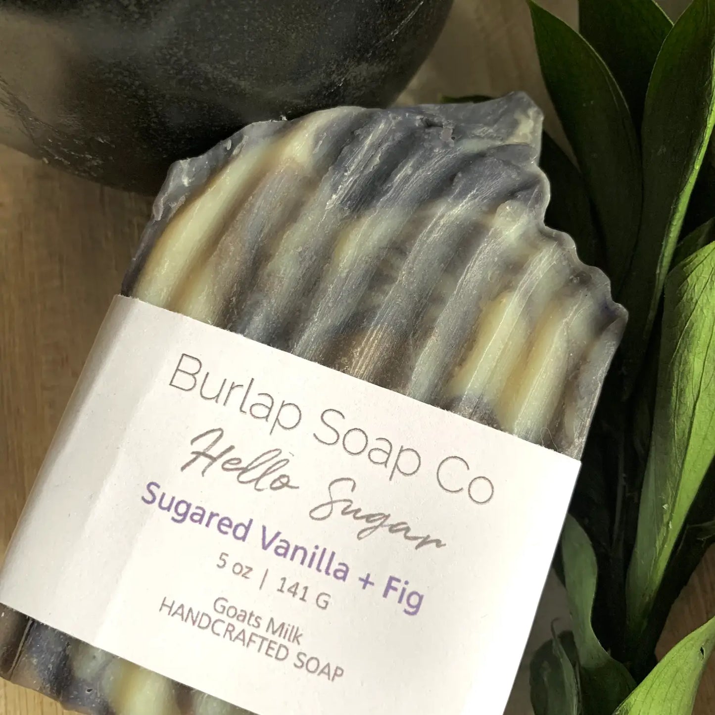 Hello Sugar Sugared Vanilla + Fig Handcrafted Artisan Soap