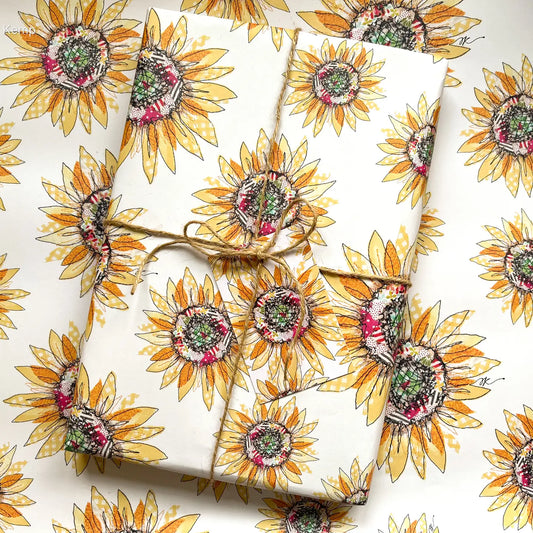 Sunflower Fields Wrapping Paper