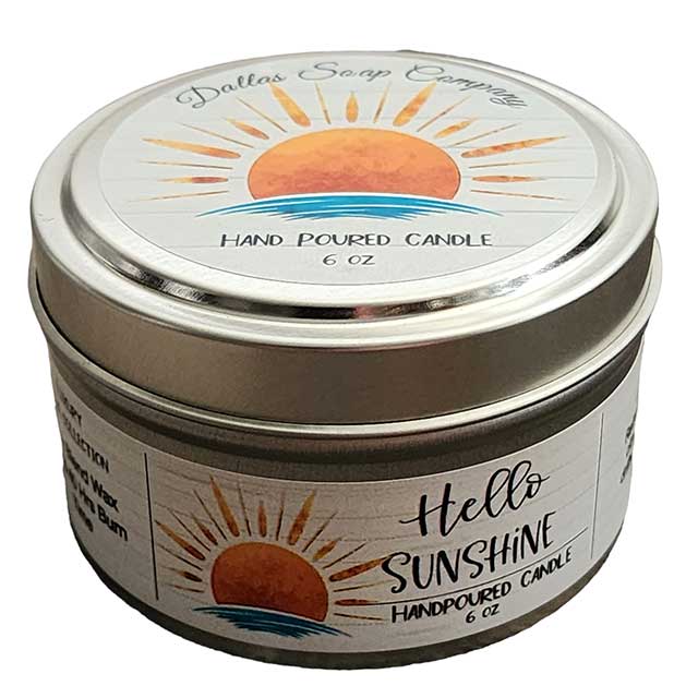 Hello Sunshine Soy Blend Candle - 6 oz Tin