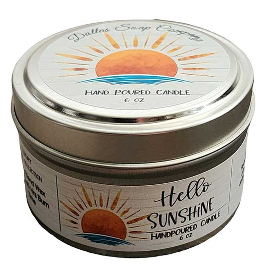 Hello Sunshine Soy Blend Candle - 6 oz Tin