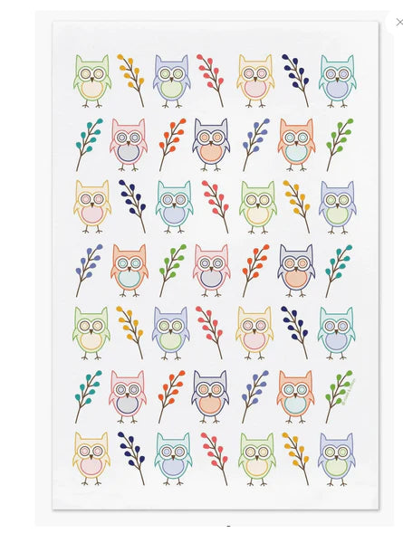 Owls, hand towel