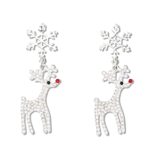 Crystal Rudolph Earrings