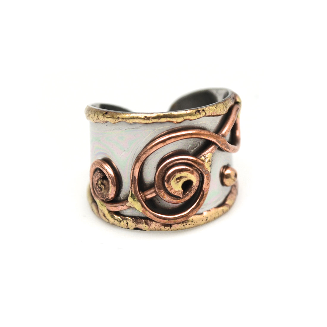 Mixed Metal Cuff Rings