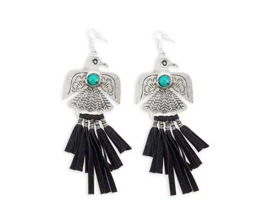 Thunderbird Rising Tasseled Earrings