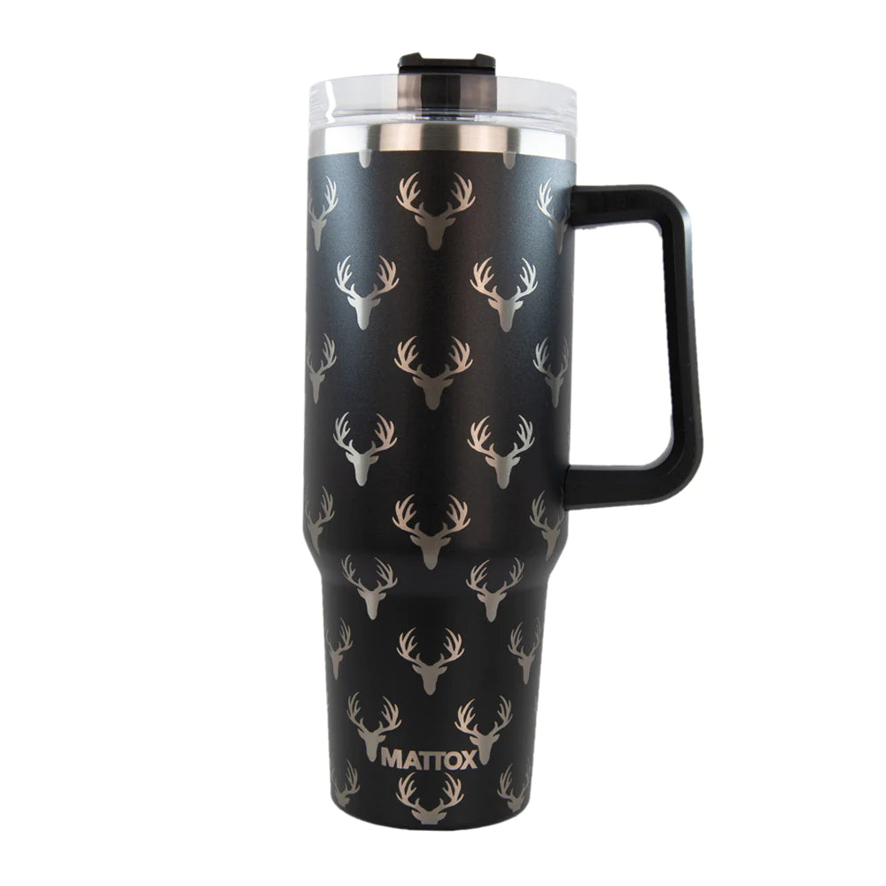 KatyDid Deer Print Design 40oz Tumbler for Men