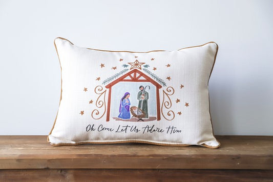 Nativity Scene Pillow